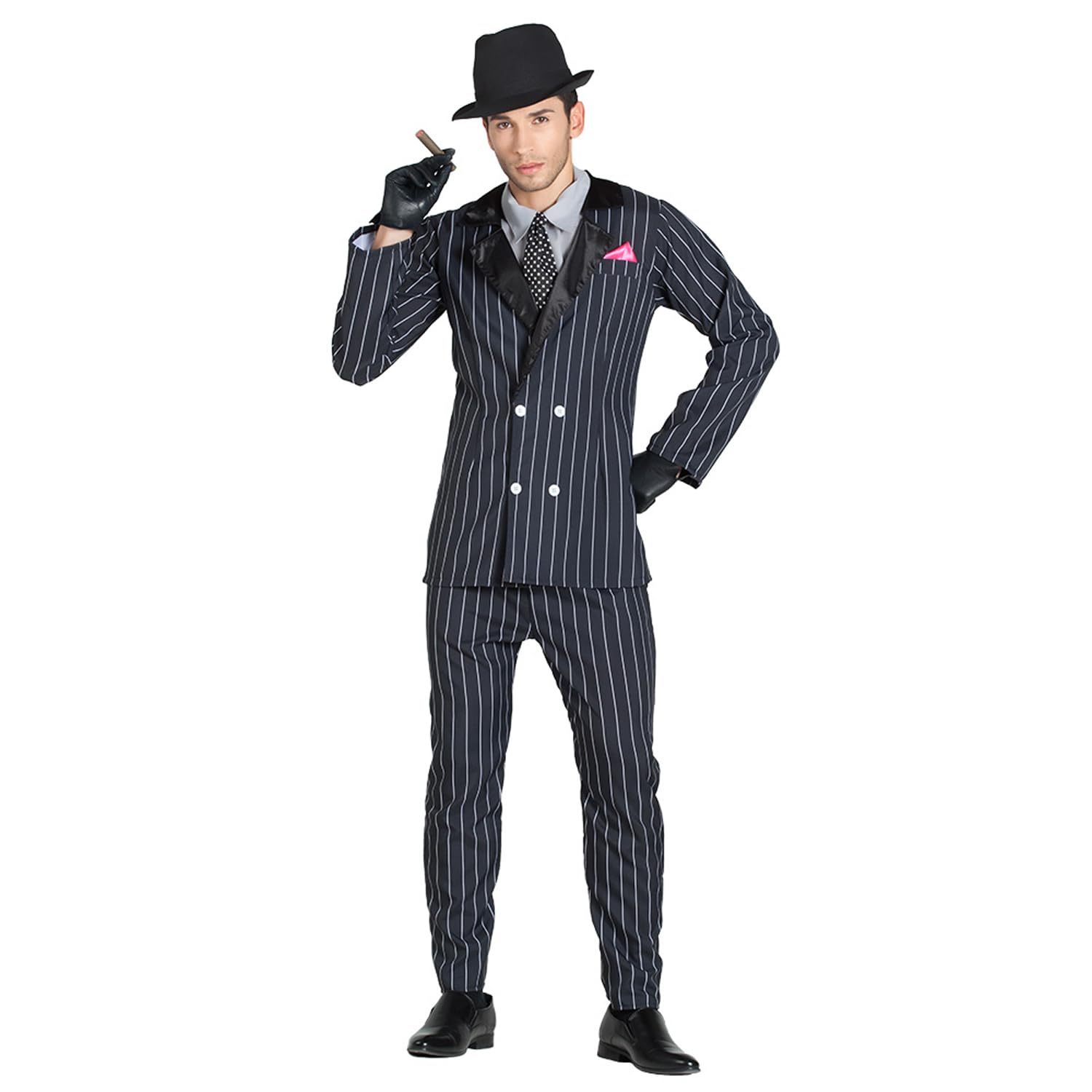 Boland - Mafia Boss Costume, 4 Pieces, Fancy Dress Costume for Theme Party, Halloween or Carnival, Gangster
