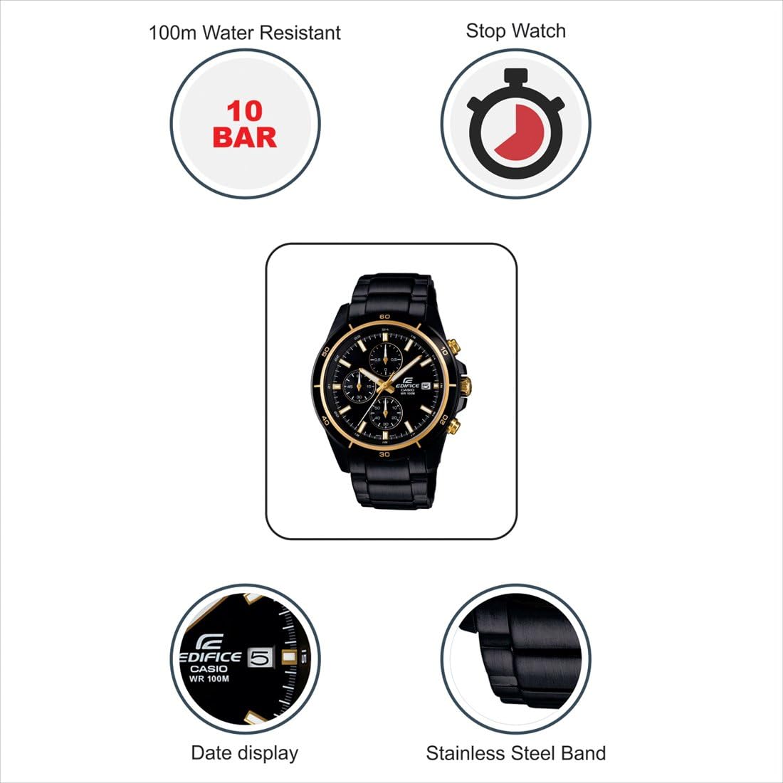 casio ex208 edifice watch