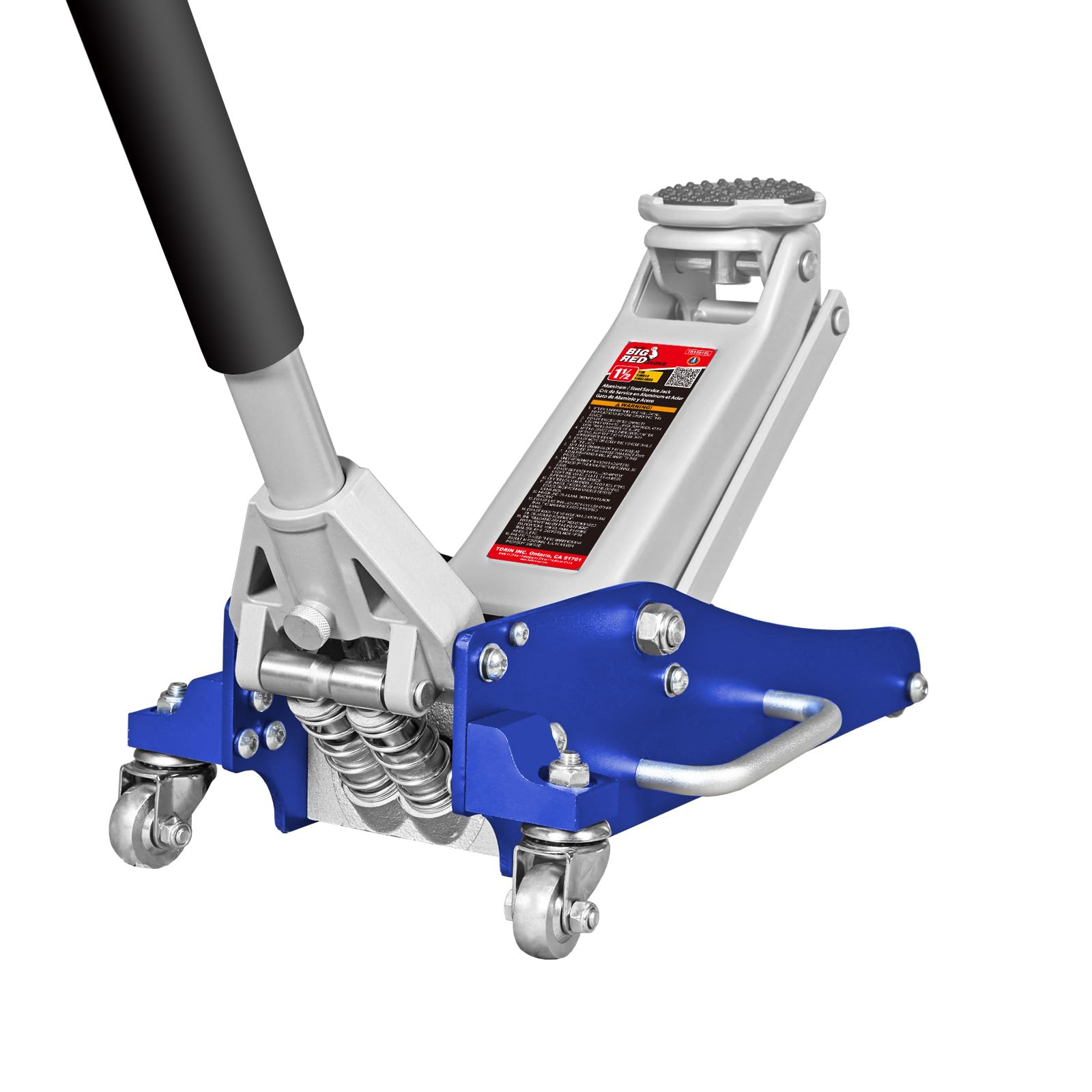 BIG RED Floor Jack 1.5 Ton (3,000 lb) Capacity,Aluminum and Steel Hydraulic Low Profile Car Jack with Dual Piston Quick Lift Pump,Lightweight Racing Floor Jack for Vehicle,Blue