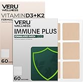 Veru Wellness Bariatric Immune, D3/K2 - Post Bariatric Gastric Bypass and Sleeve Gastrectomy - Non Ingest Patch (60 Days)