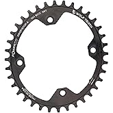 Wolf Tooth Components 104 Bcd Oval Chainring Black, 32T | Wolf Tooth 32T 104 BCD Oval Chainring | E-Bike Compatible, 7075-T6 Aluminum