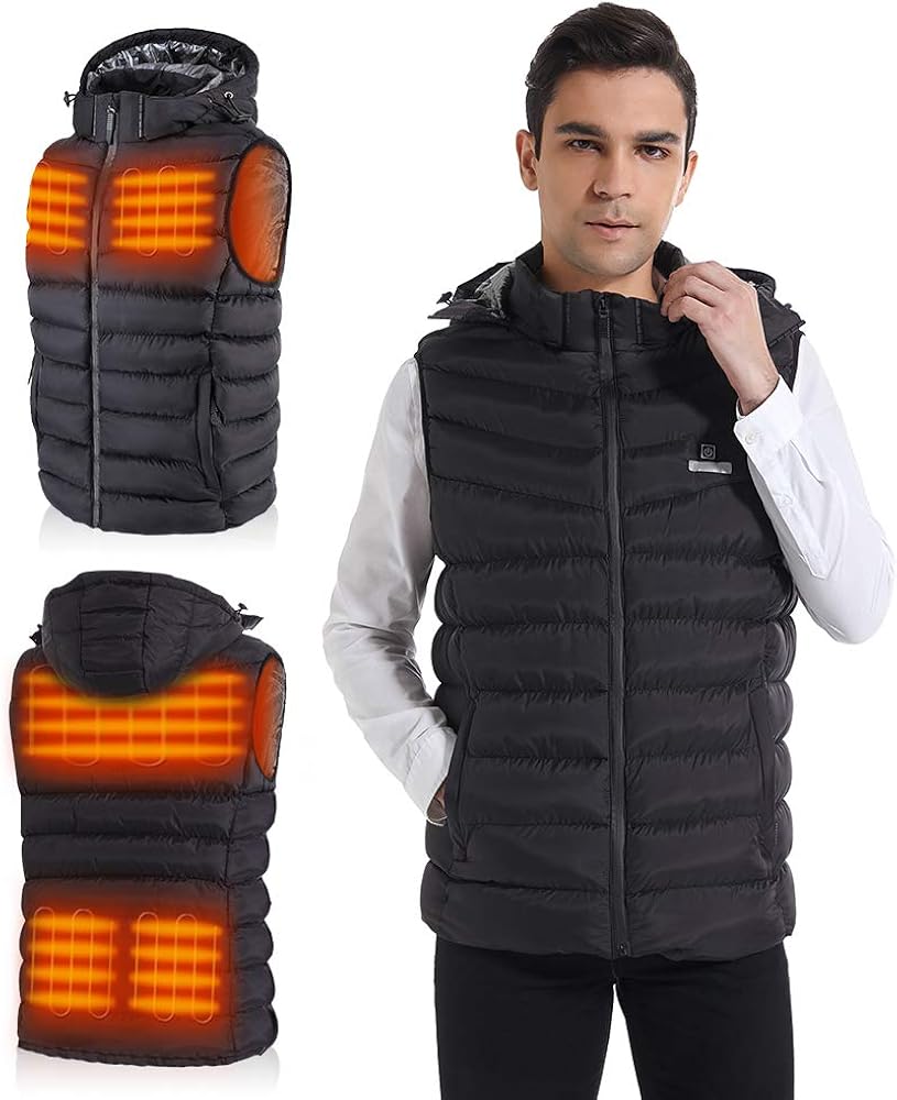 Heated Vest for Men Women, Lightweight Heating Vests Adjustable Heated