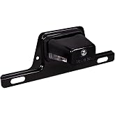 TRUE MODS Black LED Trailer License Plate Light w/Bracket Tag Lamp | Black, DOT FMVSS 108, SAE L, Steel Bracket Mount, Submersible, 12V DC, Universal, Tag Lamp, For Boat Trailer Car Truck