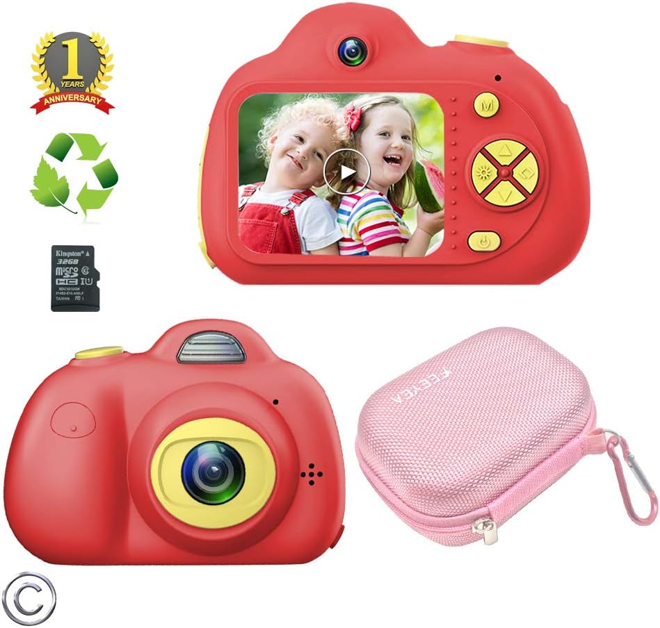 Feeyea Kids Camera for 510 Year Old Kids Camera with Carrying Case