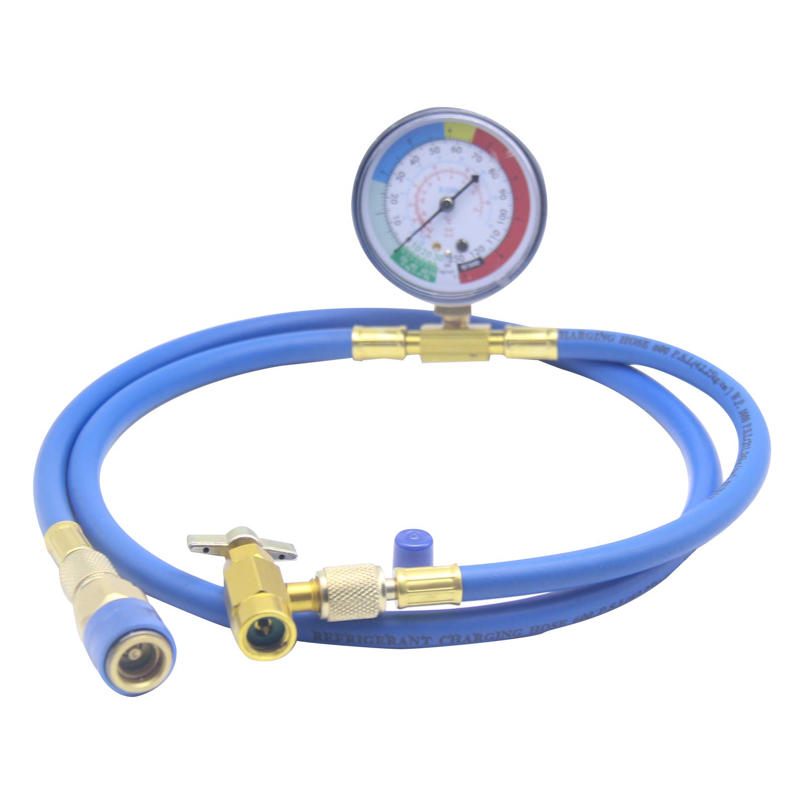 Refrigerant Charge Hose Premium AC Refrigerant Recharge Hose Kit With Gauge 12 Acme Thread Refrigerant Charge Hose Refrigerant Recharge Hose Kit For Air Conditioner I4049218137 - View #5