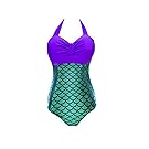 Lora Dew(TM) Women's One Piece Swimsuit Mermaid Bikini Plus Size Padded Monokini