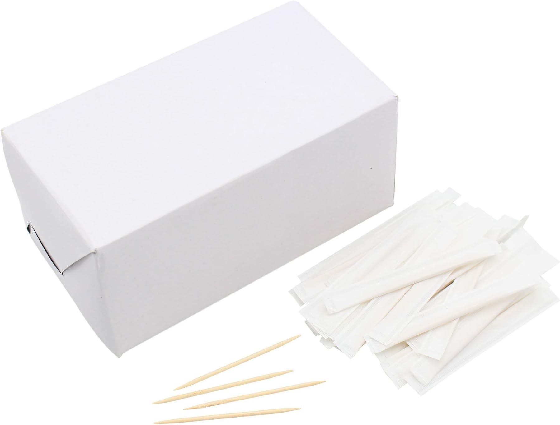 Individually Wrapped Mint Flavor Wood Toothpicks Wooden Toothpicks Prtemium Quality 6.5 cm Length 1000pcs (Paper Wrapped)
