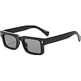 Kursan Classic Square Sunglasses for Women Men Trendy Thick Frame Sun Glasses Black Shades UV400