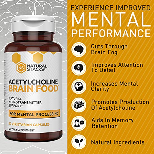 Natural Stacks Acetylcholine Brain Food Natural Brain Supplement