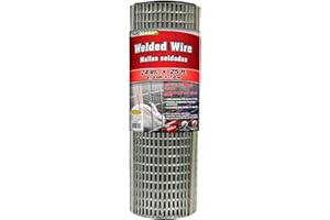 YARDGARD Welded Wire 1X2 Inch Mesh 24 Inch X 25 Foot 14 Gauge Galvanized Steel Wire Fence Ideal for Animal Enclosures, Cage Wire, Property Protection, Garden Fence, Rabbit Fence, and Utility Fence