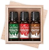 Home for the Holidays - Holiday Blend 3 Essential Oil Gift Set. (Includes: Christmas Tree, Candy Cane, Gingerbread) 100% Pure, Undiluted, Therapeutic Grade.
