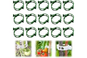 JIEXILY Secured Plastic Plant Clip, 2025 New Garden Plant Support Clips for Climbing Plants, Plastic Trellis Clips Tomato Grape Vine Vegetables Plant Fixing Clips (50, Green)