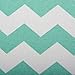 DII Hard Sided Collapsible Fabric Storage Container for Nursery, Offices, & Home Organization, (11x11x11) - Chevron Aqua