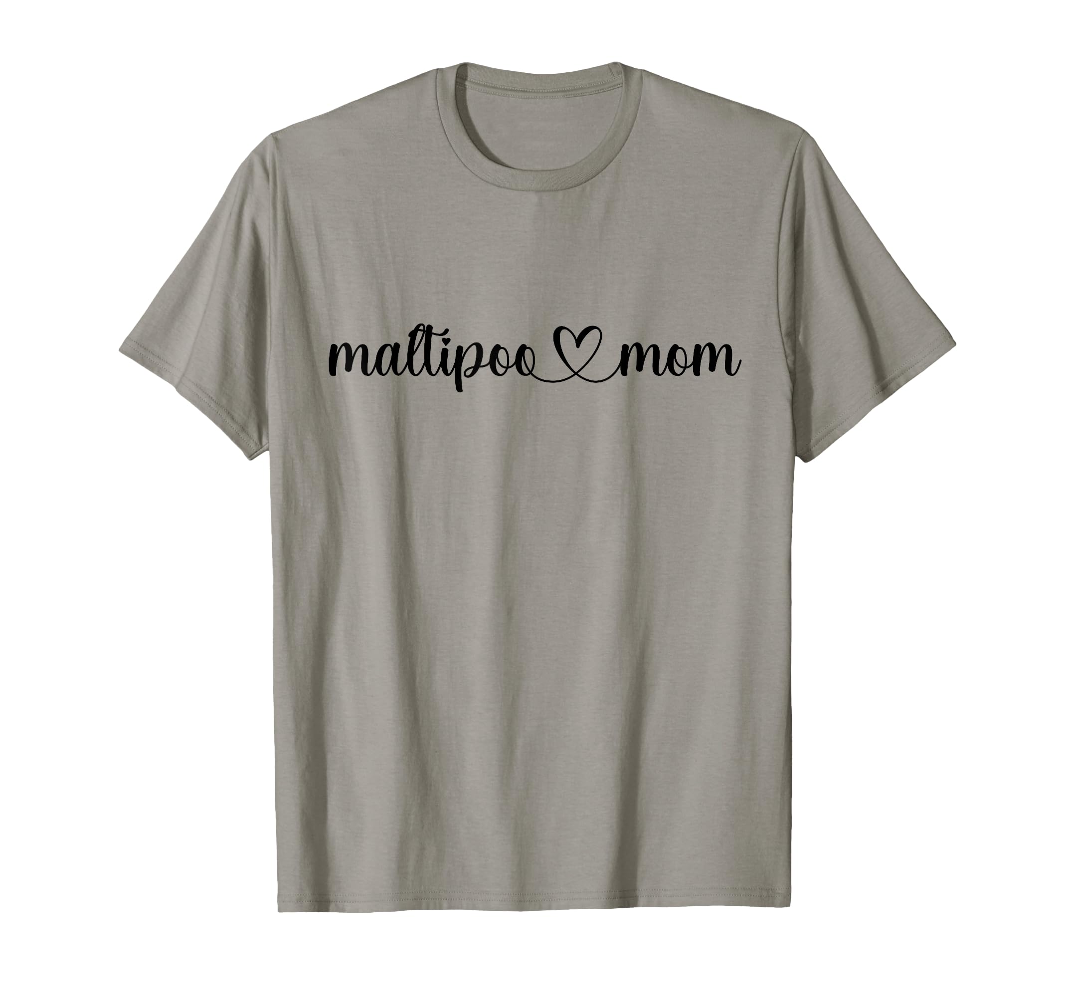 Dog Heart Love Maltipoo Mom T-Shirt