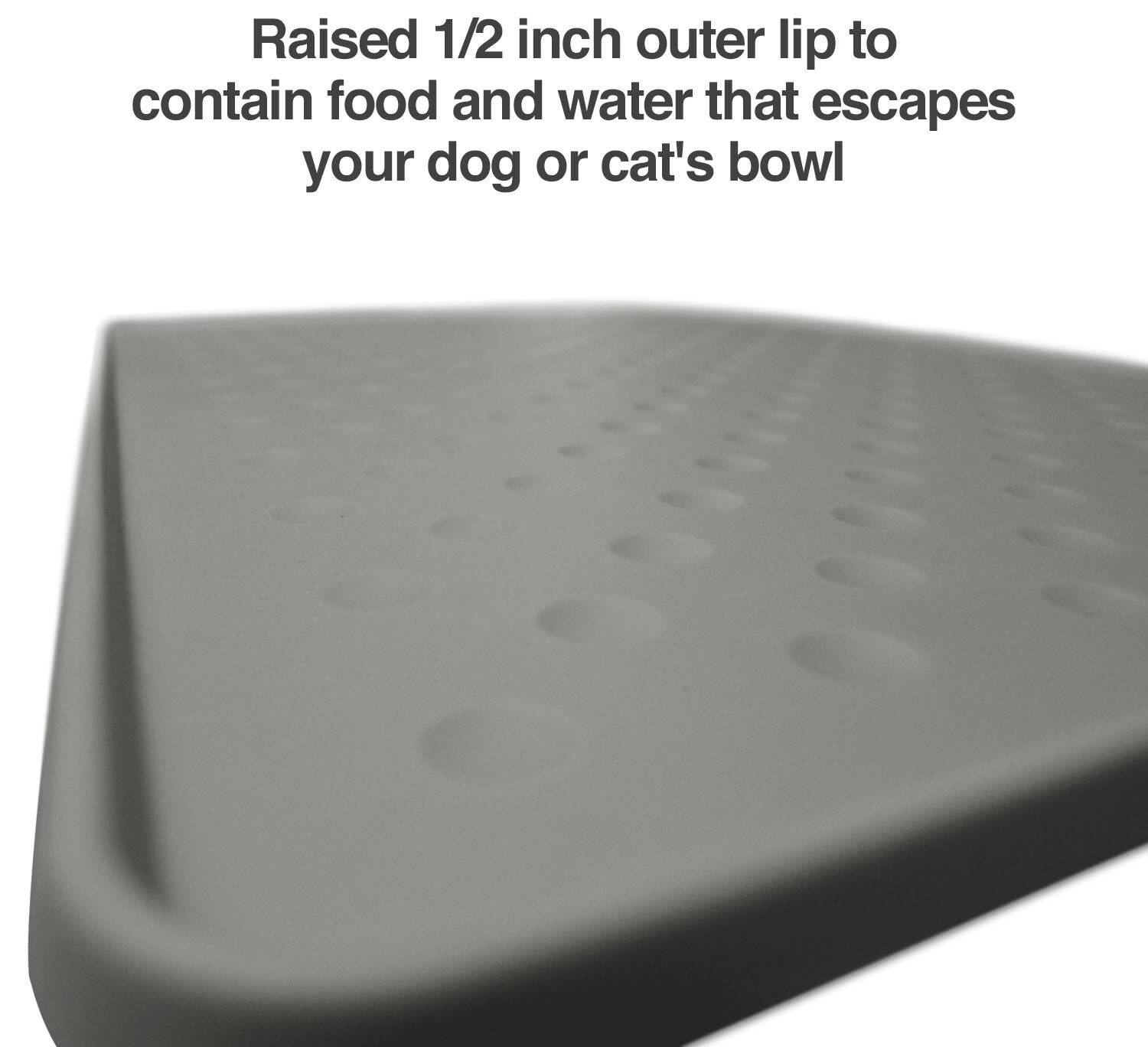 PetFusion Extra Large Dog Food Mat (NEW ToughGrip). Waterproof pet