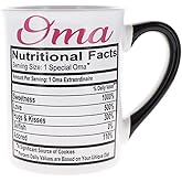 Cottage Creek Mugs - 16oz. Large Ceramic Oma Coffee Cup - Stoneware Tea Mug Ideal for Kitchen & Home Decor - Birthday Gifts for Women, Grandma, Grandparents, Mom, Nana