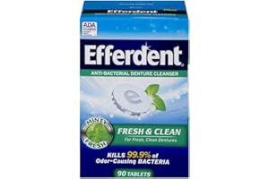 Efferdent Plus Mint Anti-Bacterial Denture Cleanser | 90 Tablets