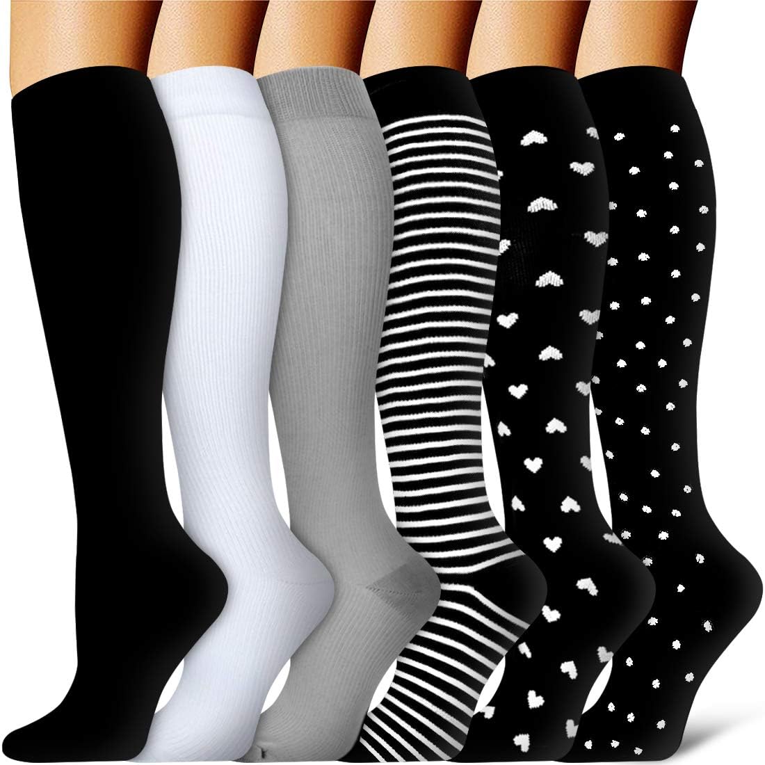 Compression Socks Compression Sock Women Men Best Running Athletic Sports Crossfit Flight Travel