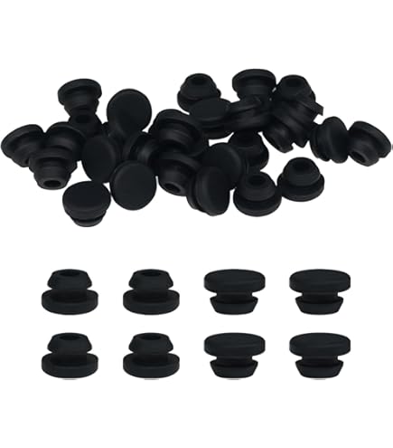 YOKIVE 10Pcs Rubber Stoppers With Hole, Tapered Plugs With High-temperature Resistance | Protect Hole, Great For Lab Industry (Black, 10mm To 15mm - View #13