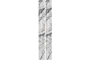 AUUXVA Stylish Marble Refrigerator Door Handle Covers Set of 2,Modern White Gray Kitchen Appliance Handle Covers Decorations for Refrigerator Microwave Stove Oven Dishwasher, Fridge Handle Protector