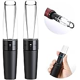 ANNIVERS [2 PACK] Wine Aerator Pourer Wine Decanter Aerating Spout Wine Breather, Switch ON/OFF Instantly Aerating No Drip No Splash Enhance Bouquet Rich Bubbles for Red & White Wines, Aérateur de Vin