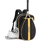 VELADAY Quilted Tennis Bag for Women Men- Large Tennis Backpack Holds 2 Rackets with Ventilated Shoe Compartment & Wet Pocket