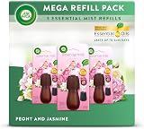 Air Wick Peony & Jasmine Essential Mist Diffuser Refill Kit 3 Refills
