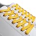 Miscly Flat Metallic Shoelaces [2 Pairs: 1 Pair Gold + 1 Pair Silver] 5/16