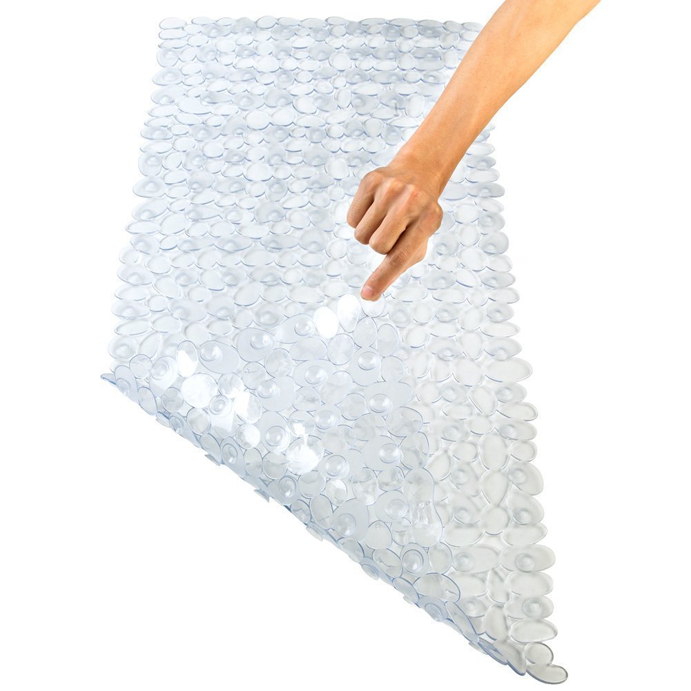 Posh Porschey New Extra Long 90 X 40Cm Pebbles Anti Bacterial Non Slip Bath Shower Mat