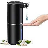 Automatic Liquid Soap Dispenser Touchless, 13.5oz/380mL Rechargeable Electric Soap Dispenser, 4 Level Adjustable, 1500mAh Smart Wall Mounted for Bathroom Kitchen Dish/Hand Soap