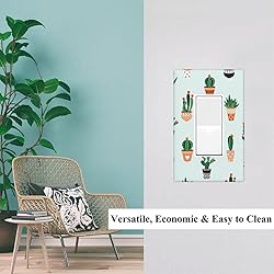 Pznen Succulent Rocker Switch Plate Covers Cute