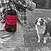 Treat Pouch with Bonus Waste Bags, Dog Treat Bag by Domestic Flock – Poop Bag Dispenser, Adjustable Shoulder Strap, 2 Zipper Pockets, Drawstring Pouch – Toy Holder