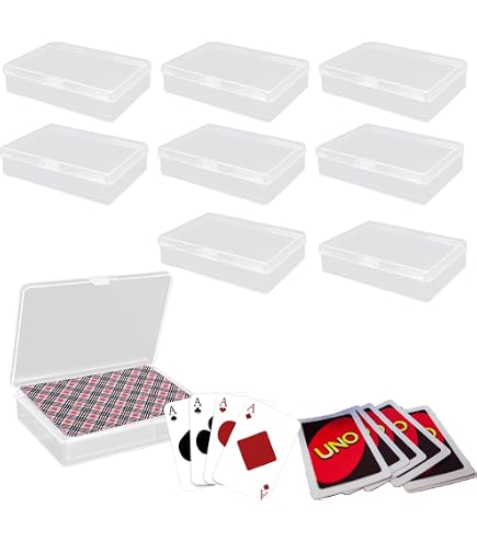 Boite en plastique cristal range cartes à jouer et accessoires jeux ultrapro
