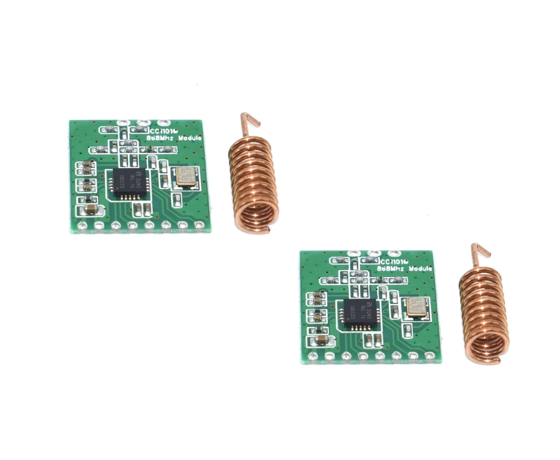 TECNOULAB 2pcs CC1101 Wireless Module 868MHz Long Distance Transmission with Antenna