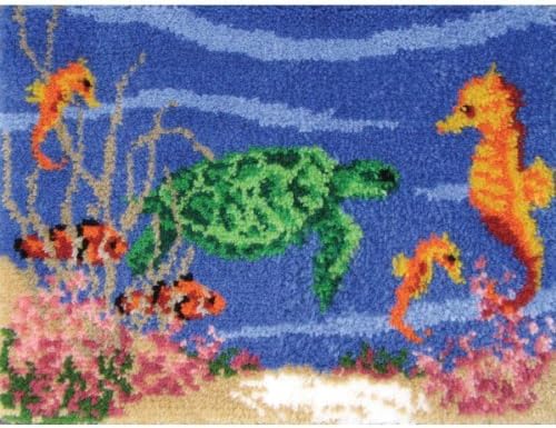 M C G Textiles 20 x 27-inch Under The Sea Latch Hook Kit by M C G Textiles