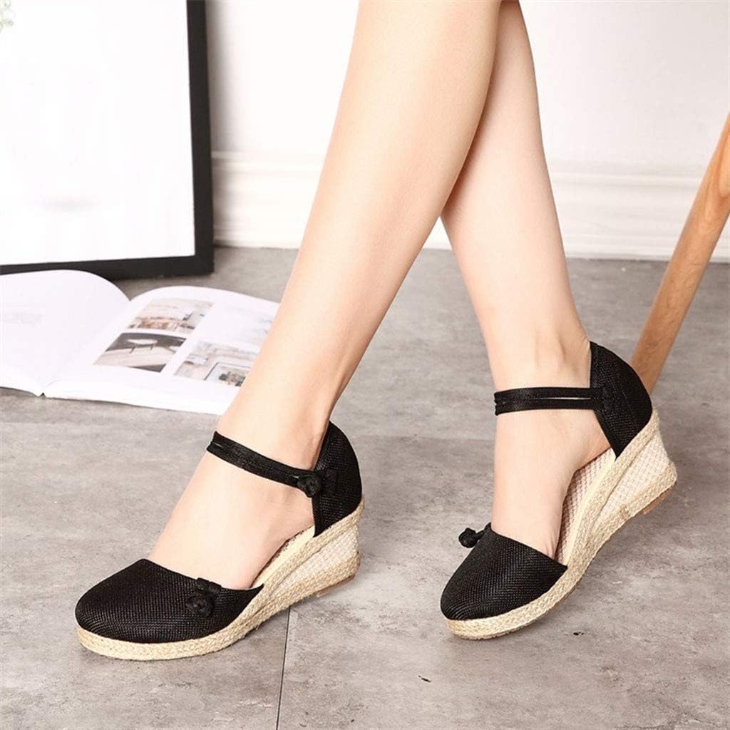 canvas wedge heels