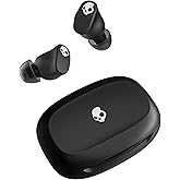 Skullcandy Smokin&rsquo; Buds 360 Wireless Noise Isolating Earbuds - True Black | In-Ear Fit, Bluetooth, 20 Hours Battery, IPX4 Sweat and Water Resistant, Microphone for iPhone Android, Commuting, Studying