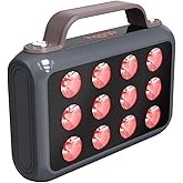 Hooga Charge Portable Red and Near Infrared LED Light Device, 660nm 850nm Dual Wavelength, Rechargeable with Travel Case