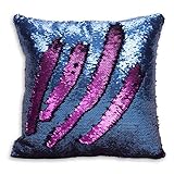 Great Value Magic Funny Sequins Cushion Cover Couple Decor Reverside Throw Mermaid Pillow Cover, 16
