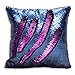 Sequins Cushion Cover Couple Throw Pillow Decor Invisible Zipper Design for Lovers
