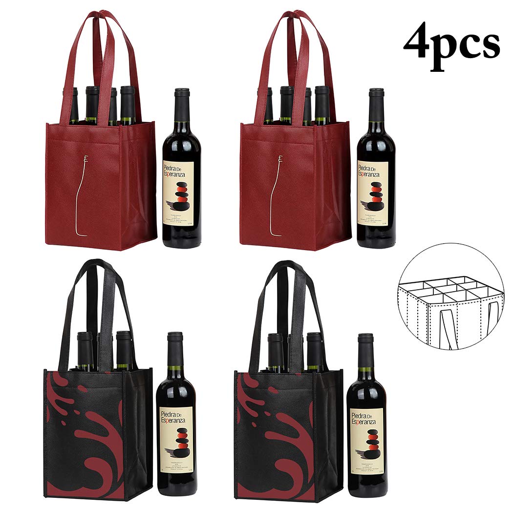woven wine tote