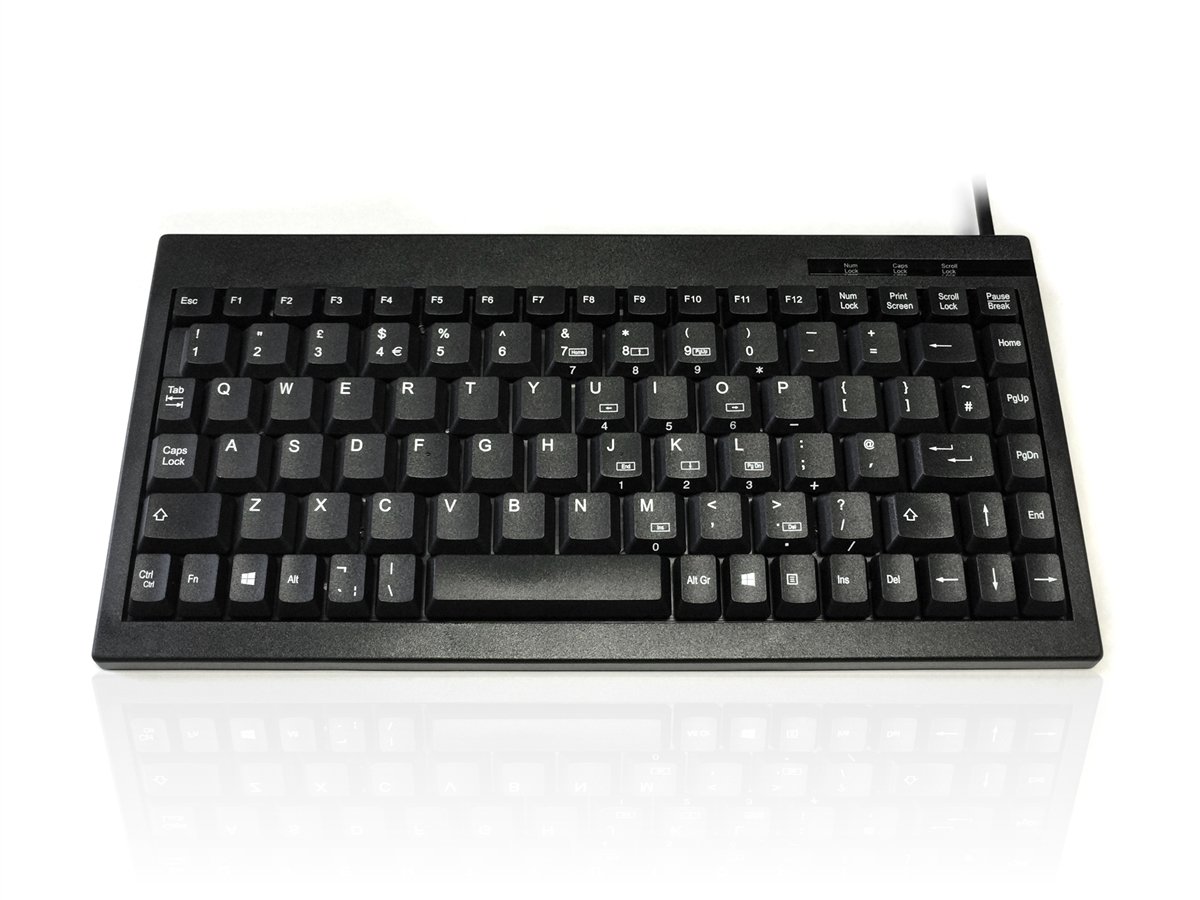 Accuratus 595 - PS2 Mini Keyboard with Mid Height keys