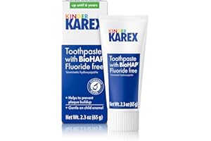 Kinder Karex Hydroxyapatite Kids Toddler Toothpaste I Fluoride Free I Clinically Tested I 2.3 oz