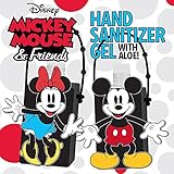 Adorable Disney Hand Sanitizer with Classic Mickey and Minnie Mouse Holder (1oz)