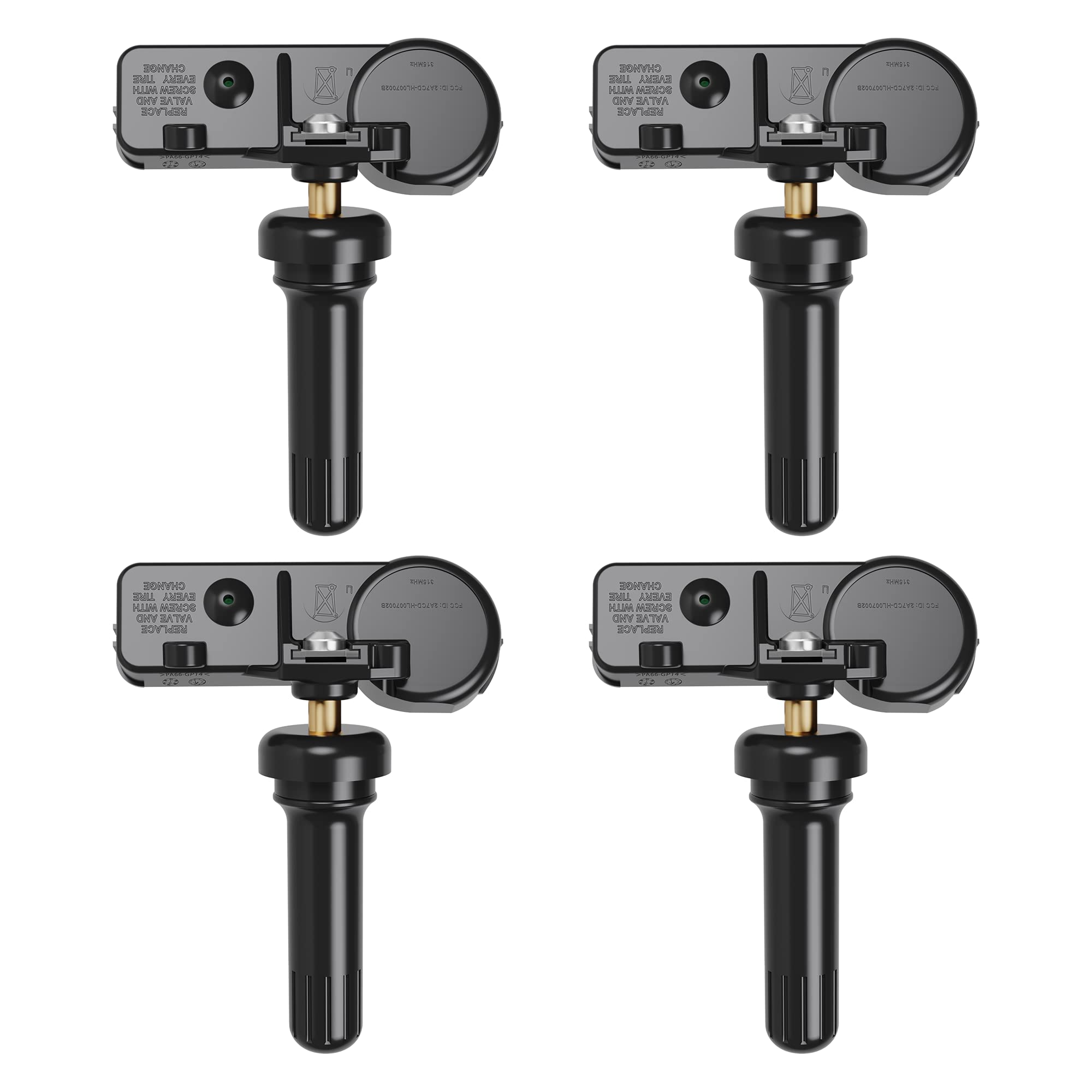 thumbnail interactive-video image 1 of 4x 315MHz TPMS Sensors – Replacement For Denso 550-0103 & Toyota (PMV-107J / 42607-33021) 1 of 4