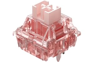 KUTETHY Gateron Ink v2 Pink Pre lubed 5pin Linear Switches 50g Force DIY Mechanical Keyboard Switch(90PCS, Pink Ink v2)