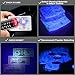 Black Light 365Nm UV Flashlight Blacklight Mini Handheld UV Led Flashlight Adjust Focus Perfect for Counterfeit Detection Document Verification Jade Inspection (AA Battery)