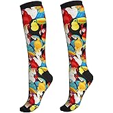 Bshuey Compression Socks For Women & Men Circulation 15-20 Mmhg Knee High Best Support For Travel Running Athletic