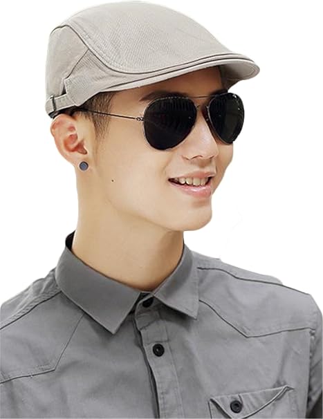 Amazon Sunnuy メンズ ハンチング キャスケット 帽子 夏 おしゃれ レディース 調節可能 スウェット 無地 カジュアル 多色 スポーツ 全八色 フラット フリーサイズ ユニセックス 綿 グレー F キャップ 通販