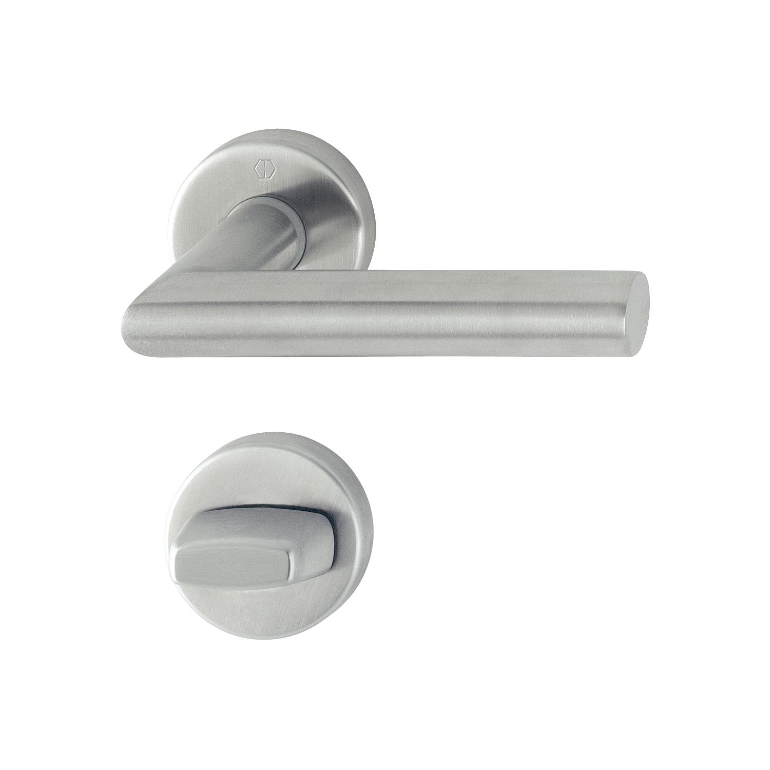 HOPPE Handle Set Amsterdam with Rosettes WC, matt Stainless Steel, 3286438